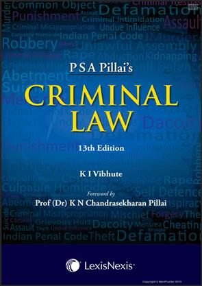 P S A Pillai’S Criminal Law, 13Th Edition 2017, Criminal Law Books ...